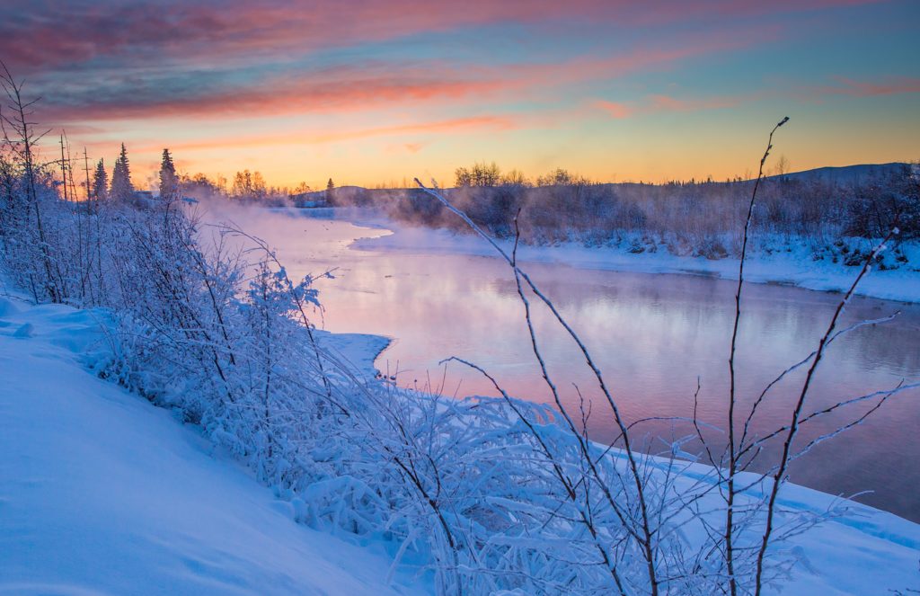 The Chena River in the winter time